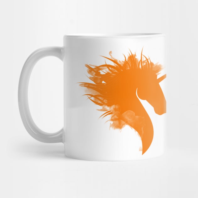 Orange Unicorn by SvetaCreative